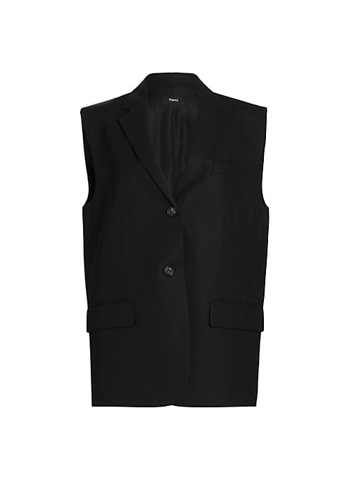 Chic Twill Oversized Blazer