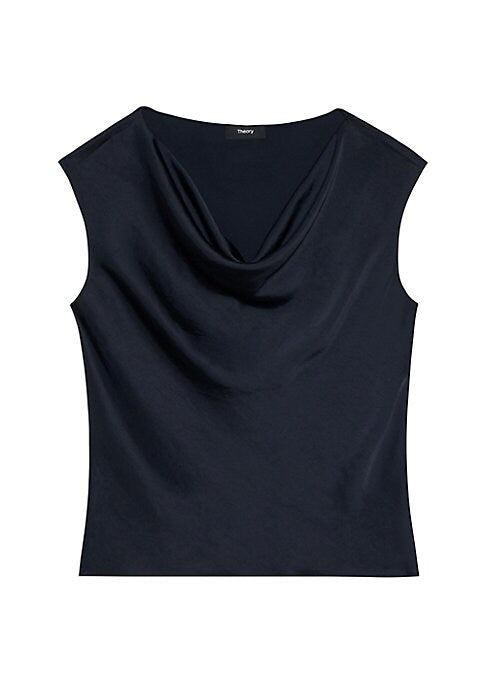 Satin Luxe Cowl Top
