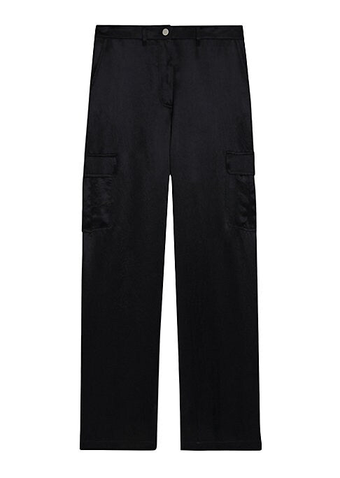 Satin Luxe Cargo Trousers