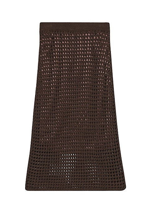 Lustrous Mesh Skirt