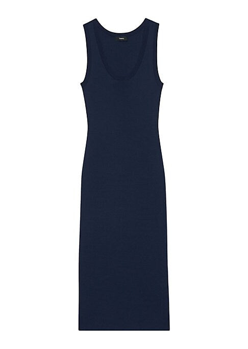 Sleek Ribbed Midi Dress