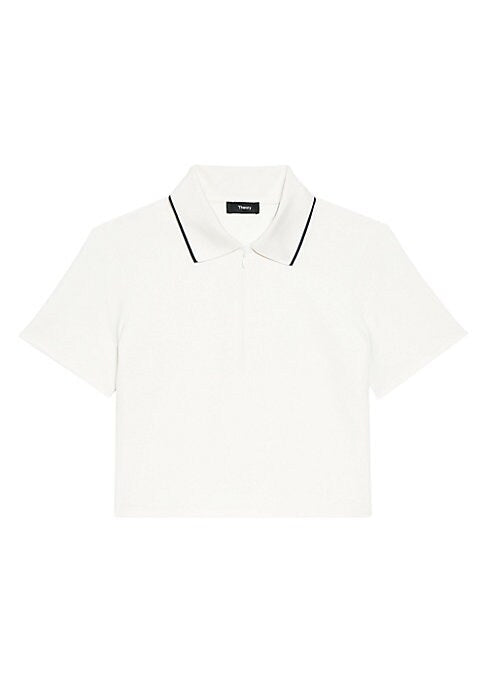 Chic Zip Polo Top