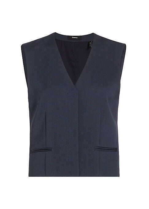 V-Neck Crepe Top