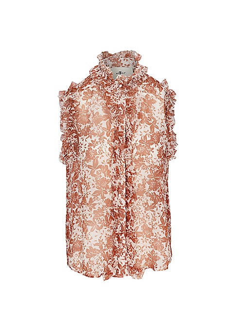 Floral Ruffle Blouse
