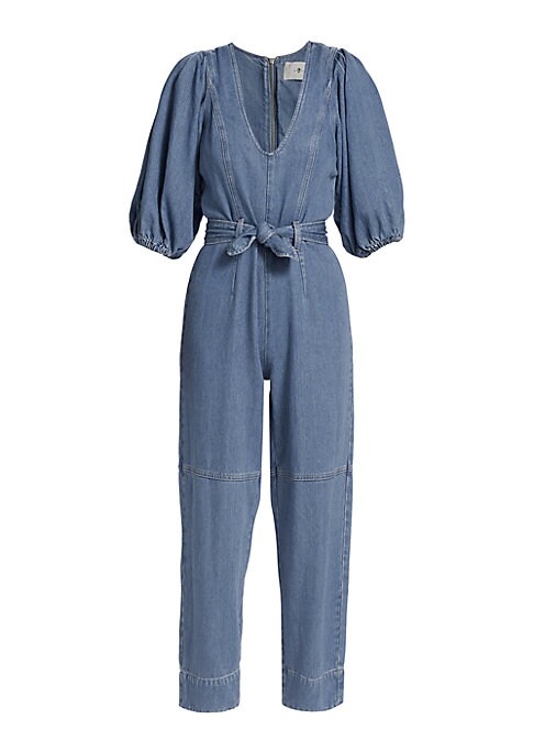 Chic Puff-Sleeve Jumpsuit
