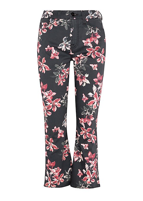 Floral Kick-Flare Jeans