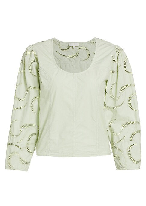 Balloon Sleeve Charm Top