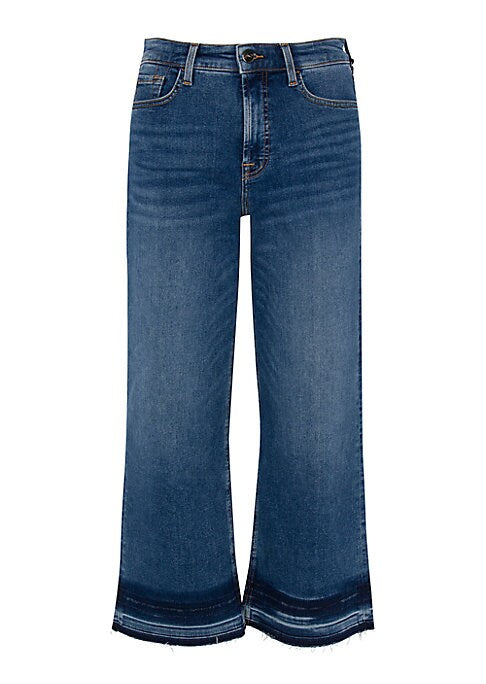 Chic Wide-Leg Cropped Jeans