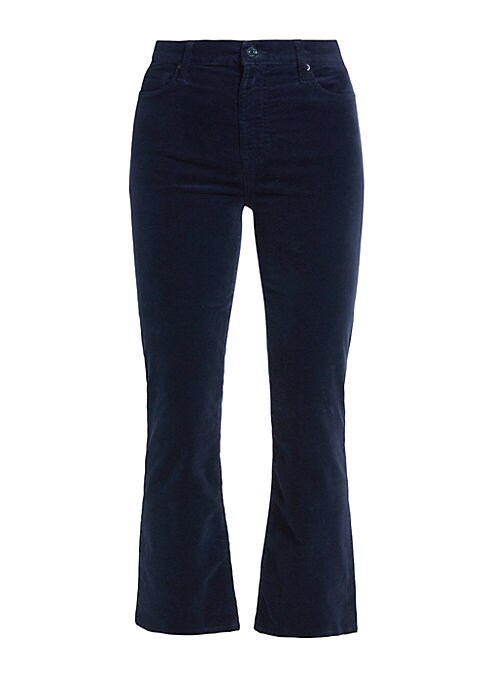 Chic Velvet Kick-Flare Jeans