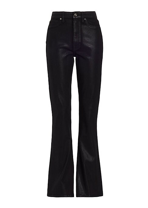 Coated Boot-Cut Denim