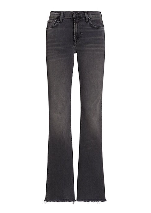 Raw Hem Bootcut Jeans