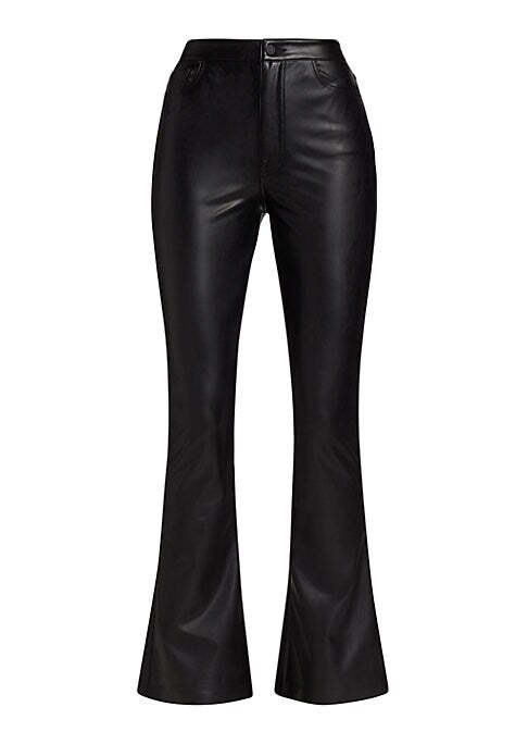 Chic Faux Leather Trousers