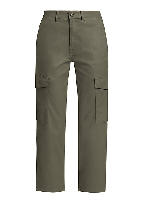 Cropped Cargo Style Pants