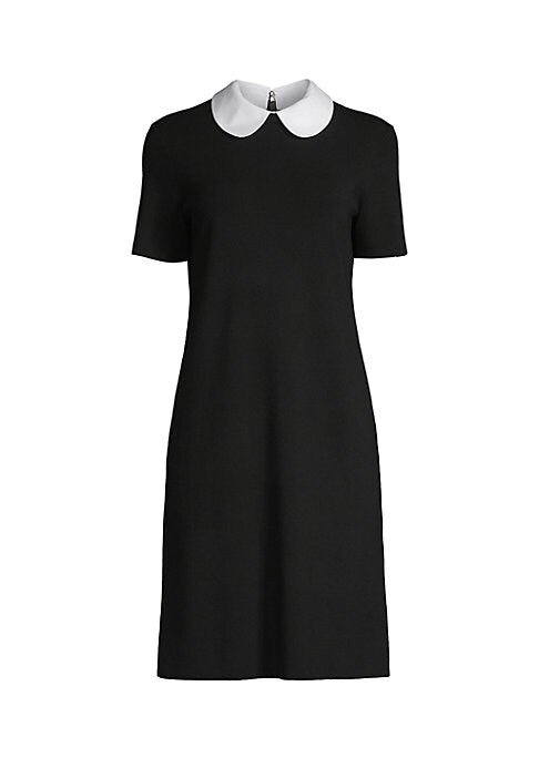 Chic Wool Collar Dress
