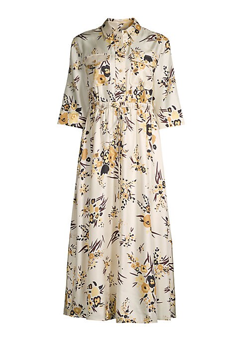 Floral Elegance Shirtdress