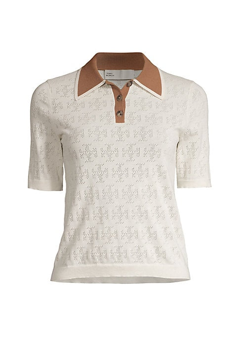 Knit Elegance Polo Top