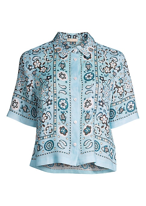 Boho Bandana Camp Shirt