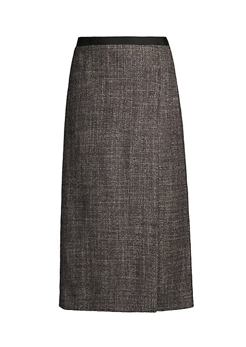 Chic Tweed Midi Skirt