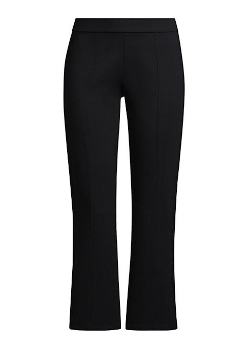 Chic Cropped Knit Trousers