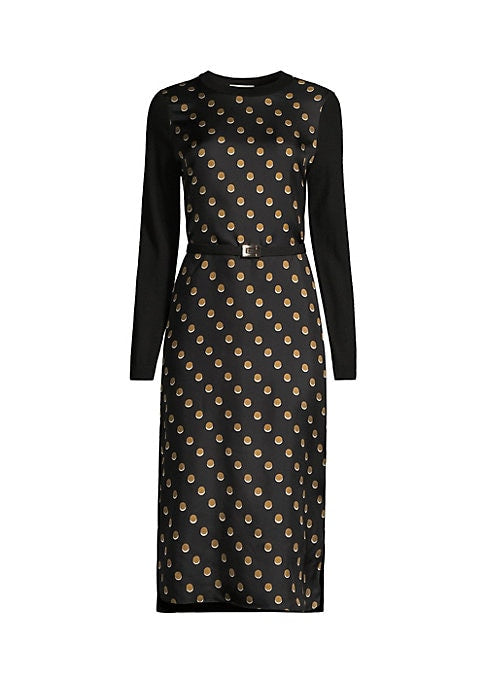 Polka Dot Silk Dress