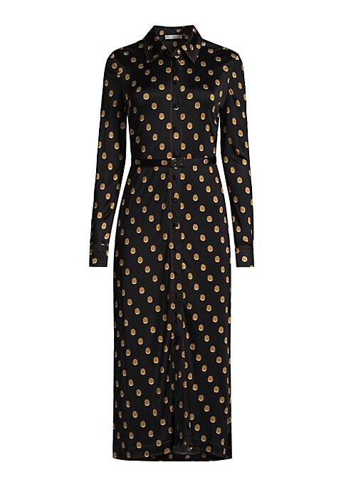 Polka Dot Silk Dress