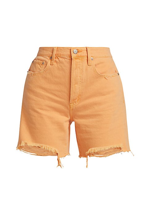 Raw Edge High-Rise Shorts