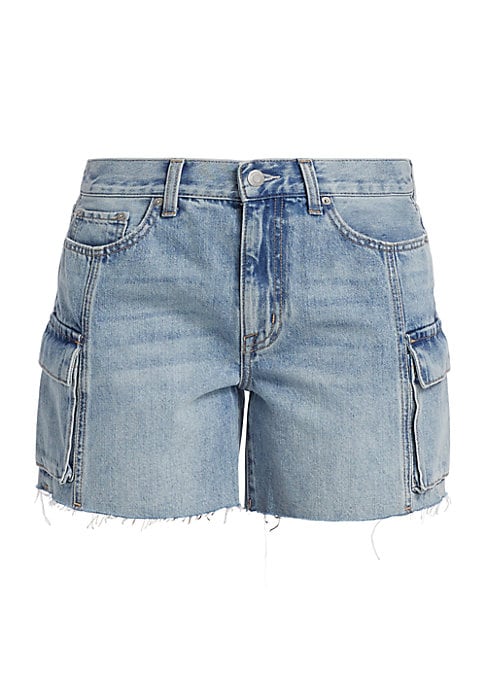 Utility Denim Cargo Shorts