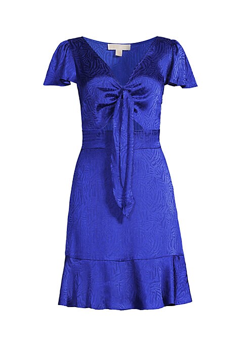 Flirty Satin Cut-Out Dress
