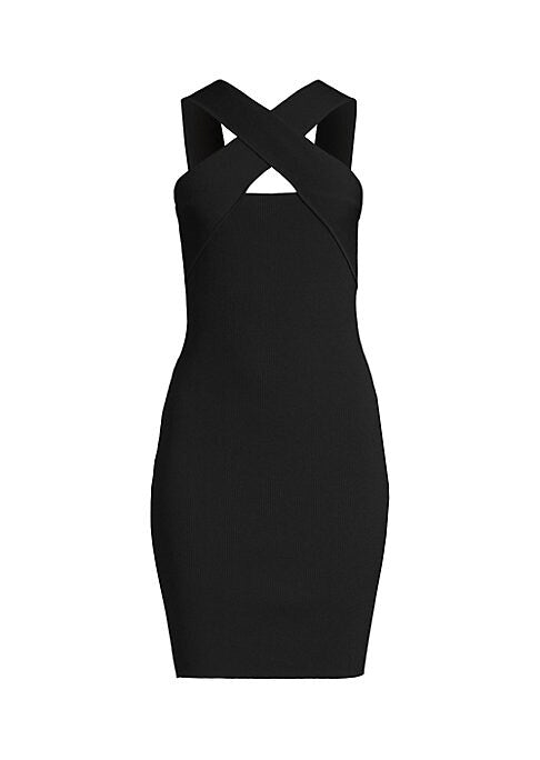 Crisscross Halter Minidress
