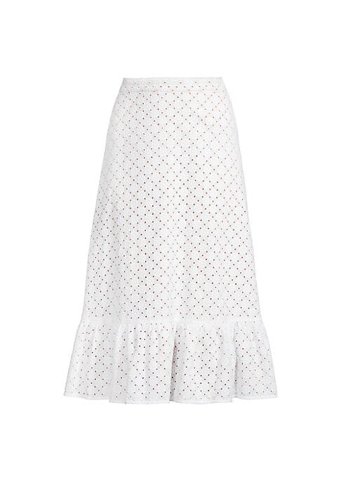 Flirty Eyelet Midi Skirt