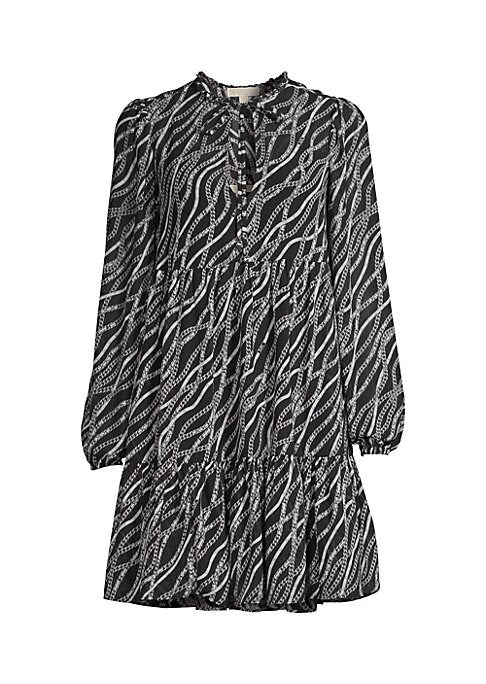 Chic Chain Print Dress