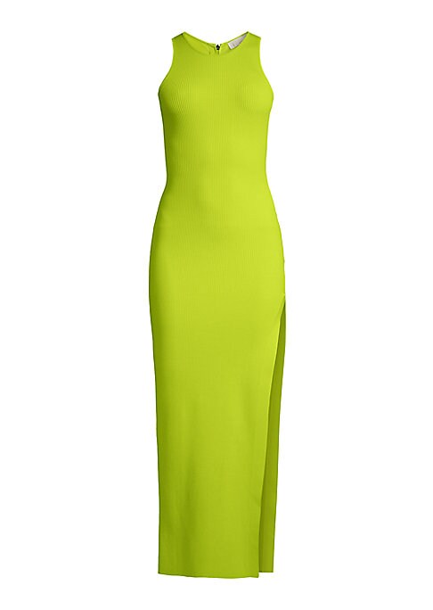 Slit Ribbed Maxi Dress
