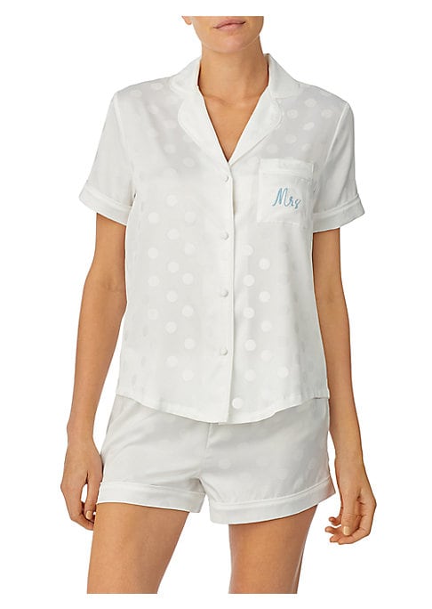 Chic Dot Satin Pajamas