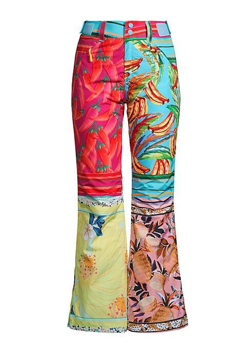 Vibrant Patchwork Ski Trousers