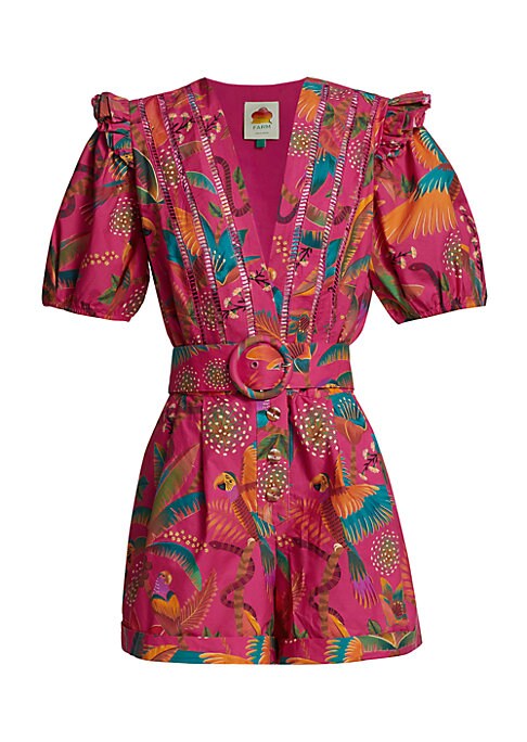 Vibrant Ruffled Pocket Romper
