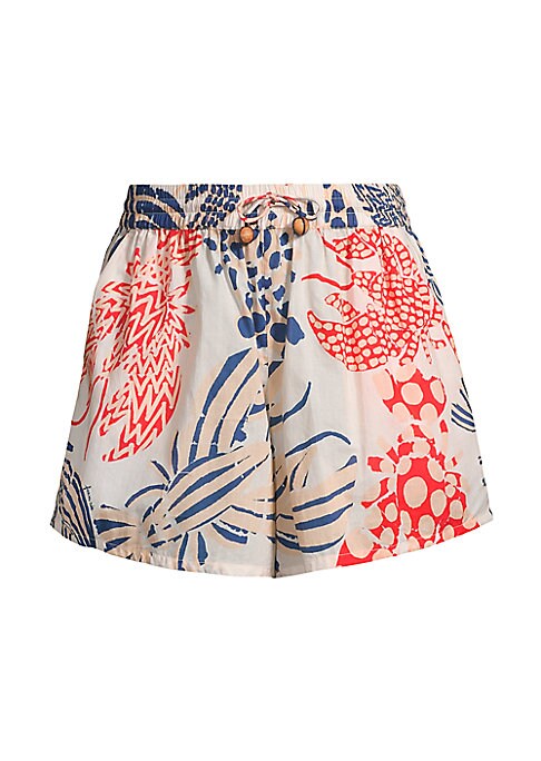 Lobster Print Beach Shorts