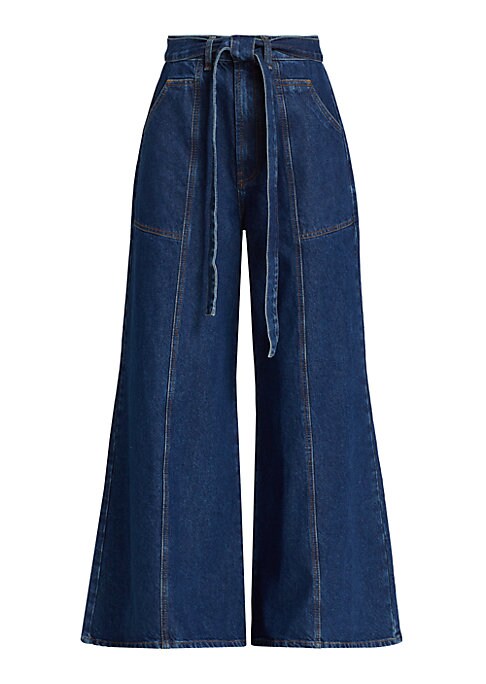 Chic High-Waist Denim Pants