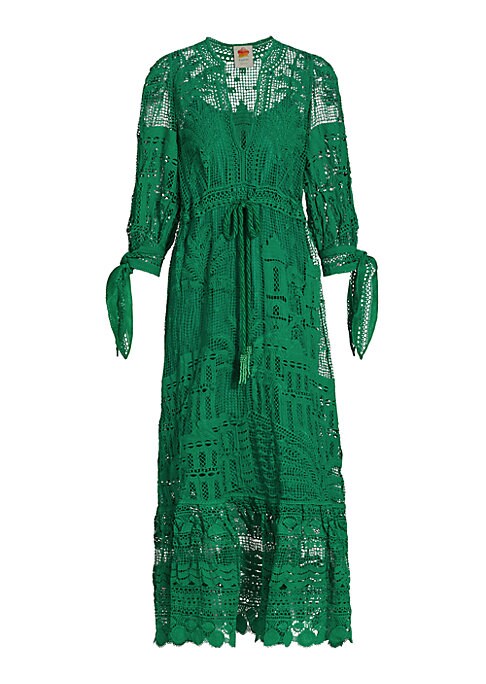 Lace and Tassels Midi Dress