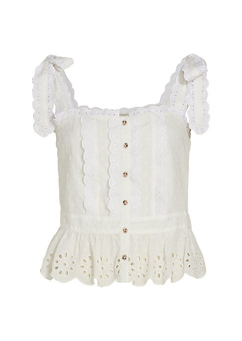 Eyelet Charm Top