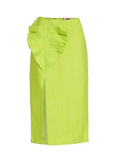 Lush Leaf Midi Skirt