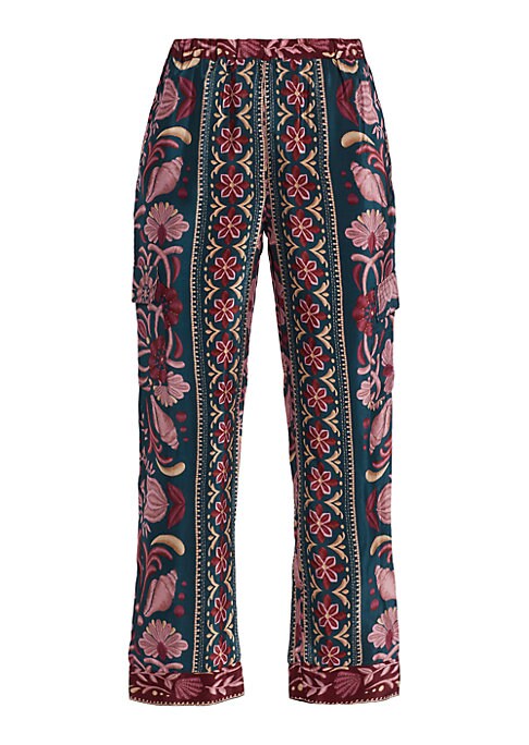 Floral Cargo Trousers