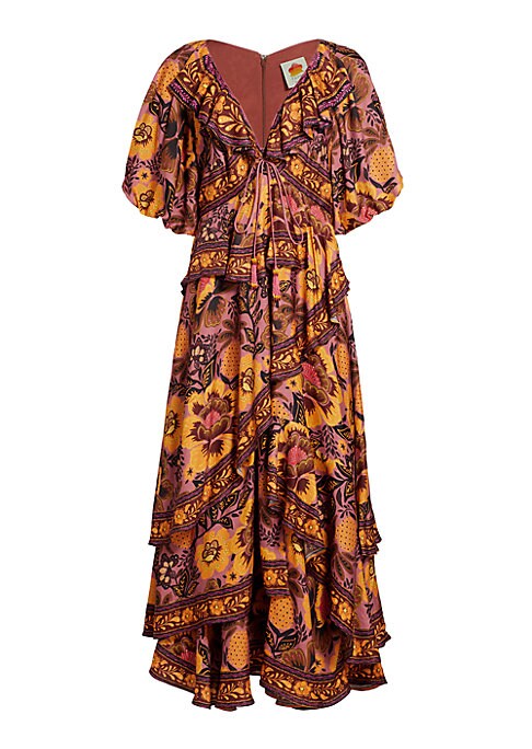 Floral Ruffle Maxi Dress