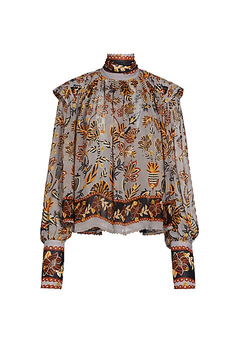 Embroidered Floral Blouse