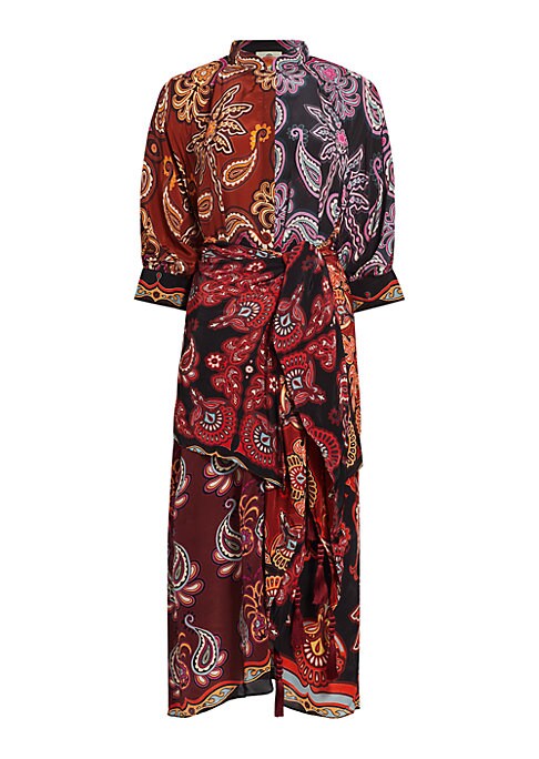 Colorful Print Midi Dress