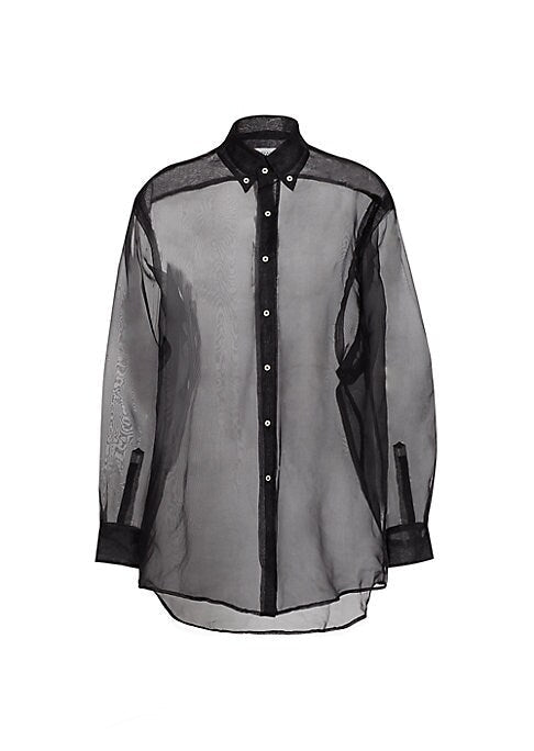 Sheer Silk Statement Shirt