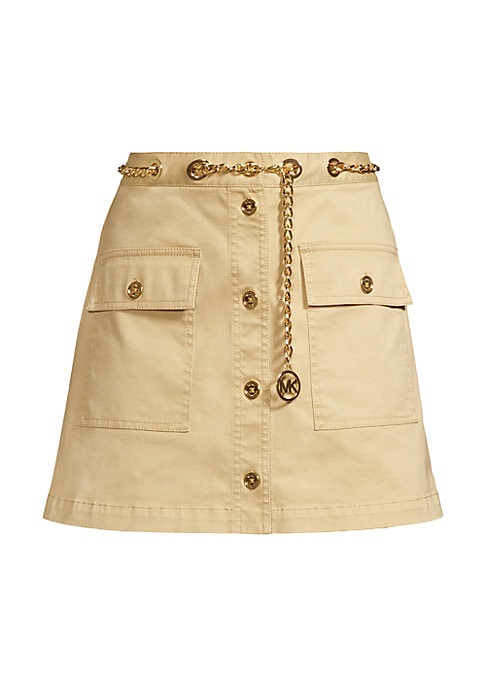 Grommet Glam Miniskirt