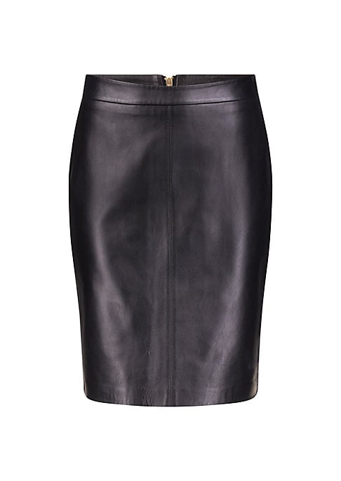 Chic Leather Shift Skirt