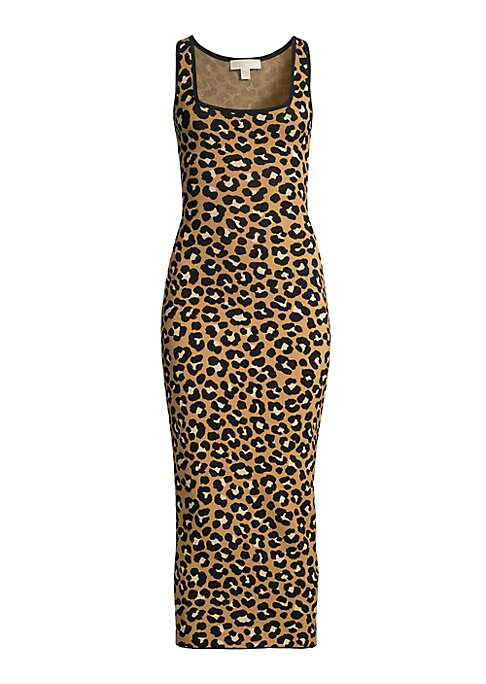 Bold Animal Print Midi Dress