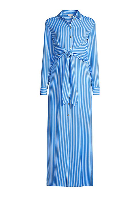 Cinch-Waist Shirt Dress