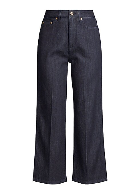 Kick-Flare Cropped Denim